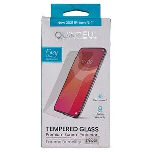 New In Box | Quikcell Tempered Glass Screen Protector for iPhone 13 Mini